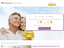 Tablet Screenshot of christianseniors.com
